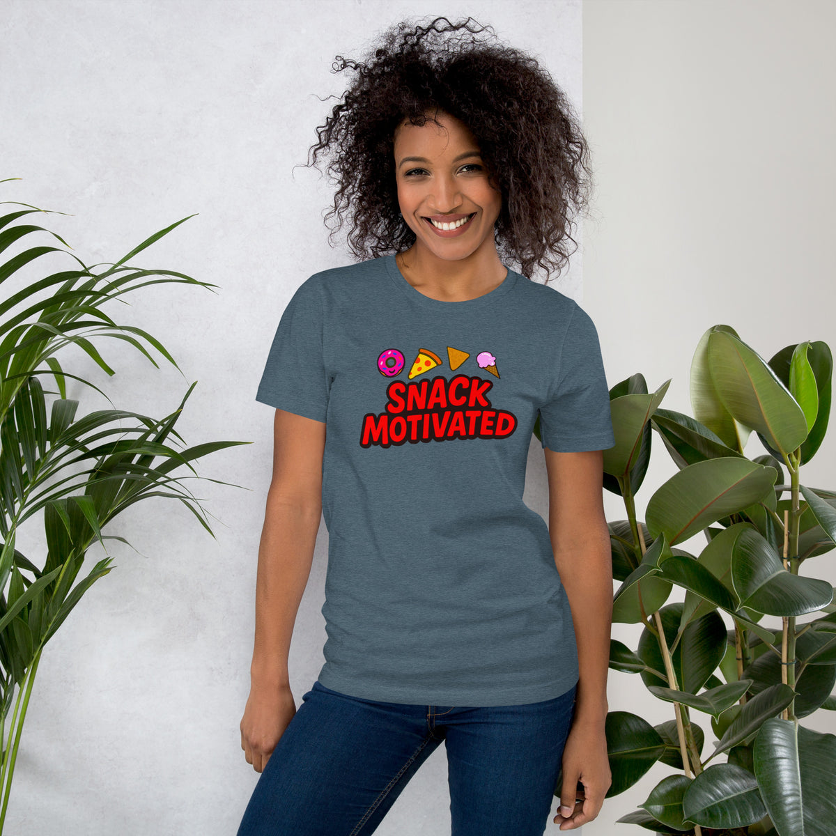 Snack Motivated Shirt - Funny Food Lover Tee - Snack Lover Gift - Foodie Graphic Tee