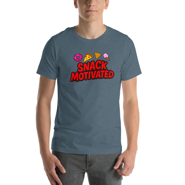 Snack Motivated Shirt - Funny Food Lover Tee - Snack Lover Gift - Foodie Graphic Tee