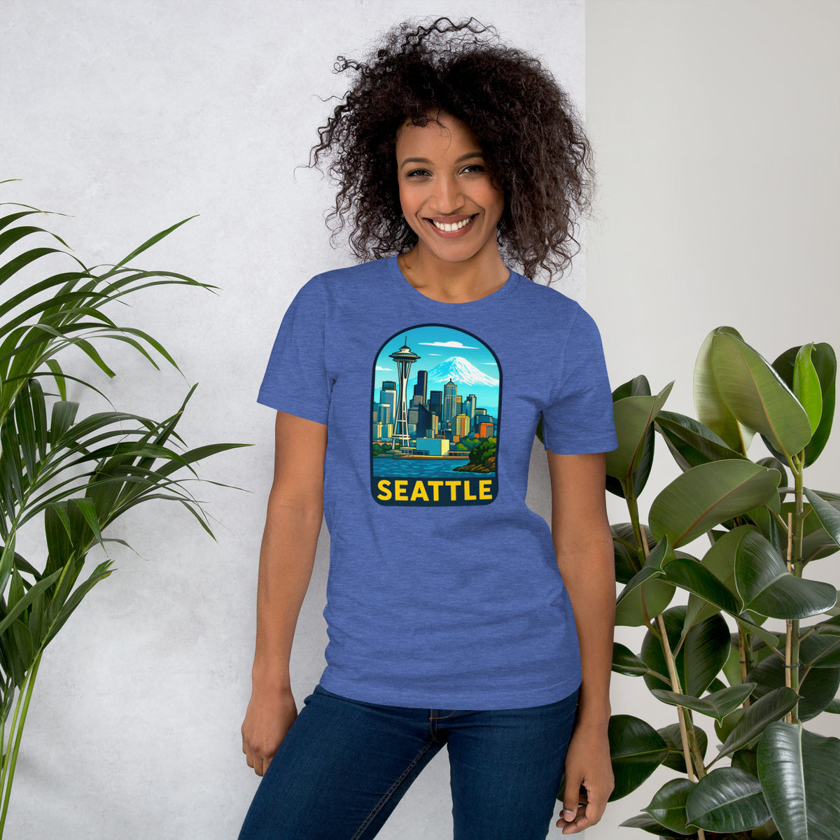 Seattle Skyline T-Shirt - Pacific Northwest Space Needle Tee Gift