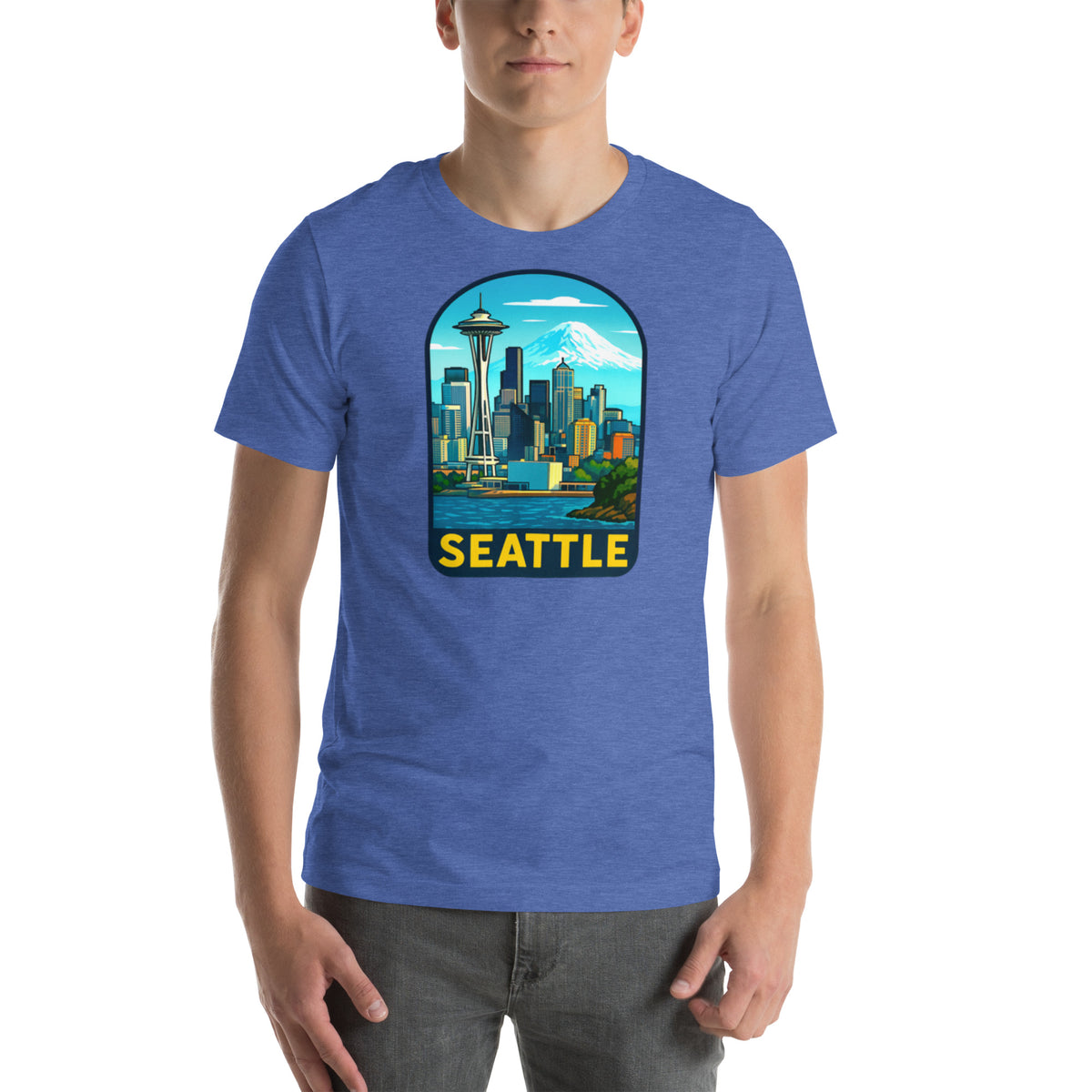 Seattle Skyline T-Shirt - Pacific Northwest Space Needle Tee Gift
