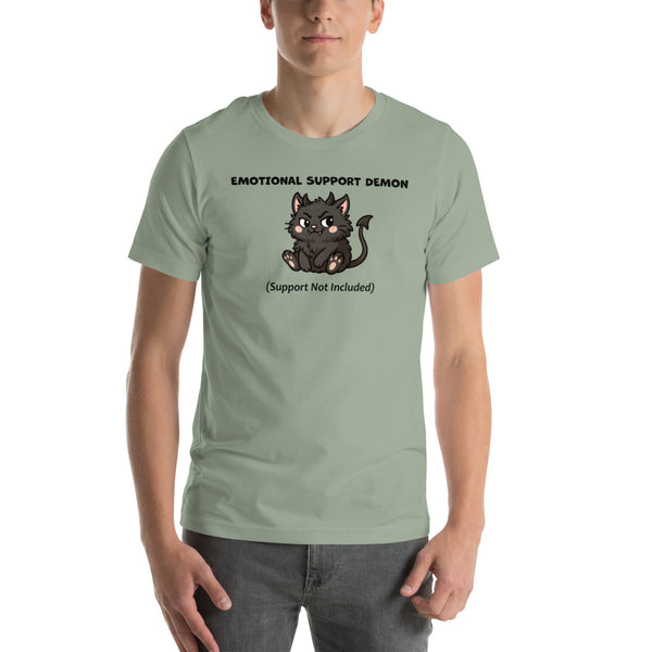 Funny Black Cat Shirt - Emotional Support Demon Tee - Dark Humor Cat Gift - Witchy Cat Lover Shirt