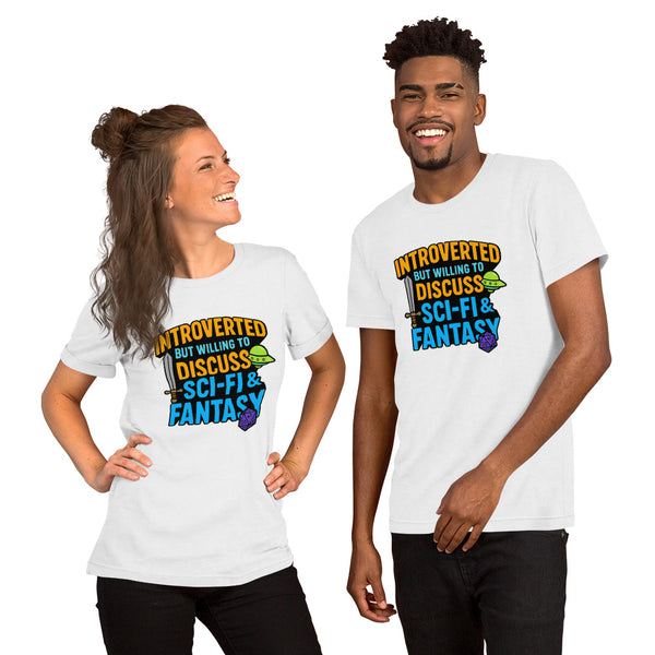 Introvert Sci-Fi Gift - Funny Nerdy Shirt - DnD Tee - Fantasy Gamer Gift - Book Lover T-Shirt