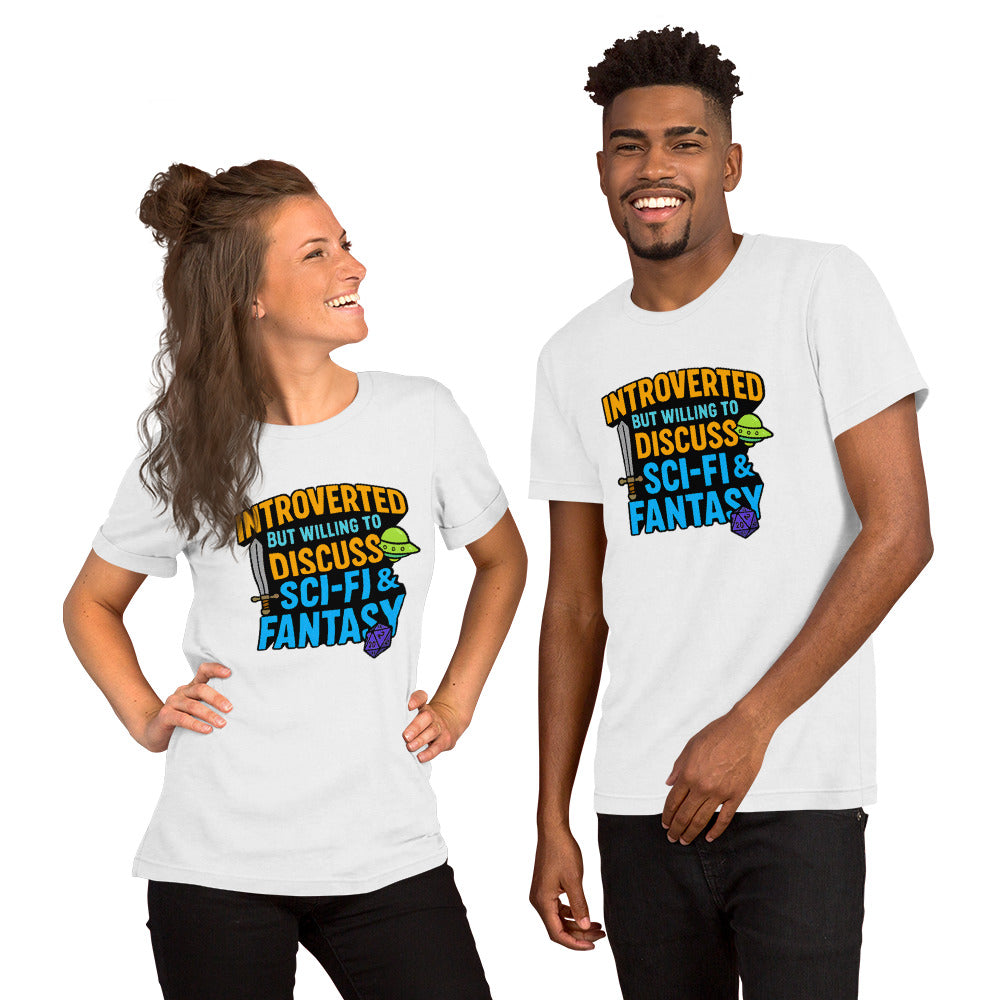 Introvert Sci-Fi Gift - Funny Nerdy Shirt - DnD Tee - Fantasy Gamer Gift - Book Lover T-Shirt