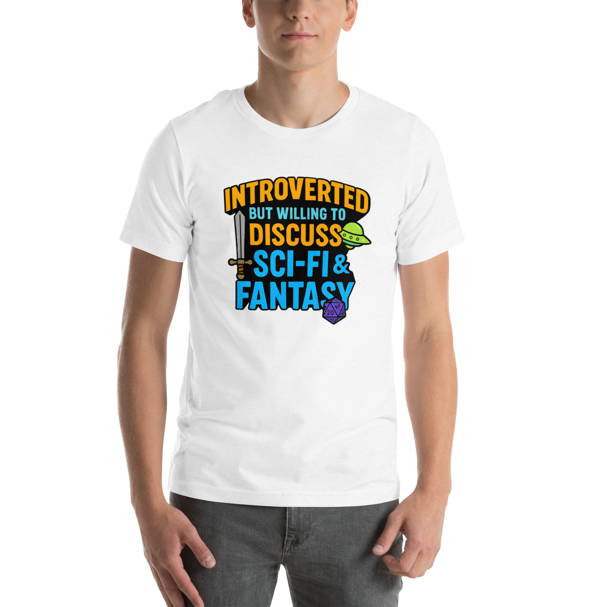 Introvert Sci-Fi Gift - Funny Nerdy Shirt - DnD Tee - Fantasy Gamer Gift - Book Lover T-Shirt