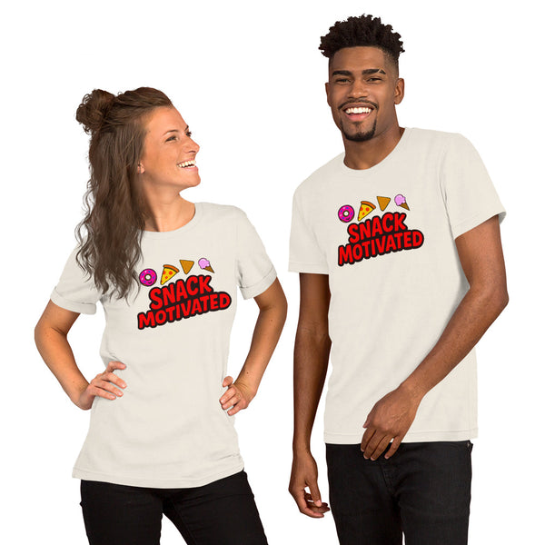 Snack Motivated Shirt - Funny Food Lover Tee - Snack Lover Gift - Foodie Graphic Tee