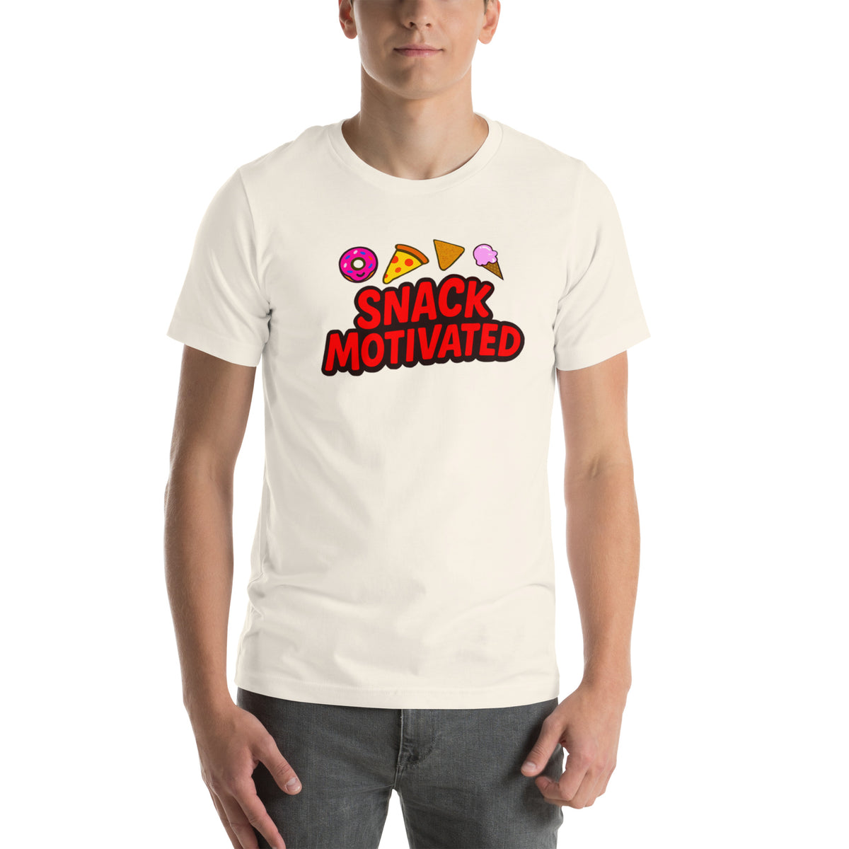 Snack Motivated Shirt - Funny Food Lover Tee - Snack Lover Gift - Foodie Graphic Tee