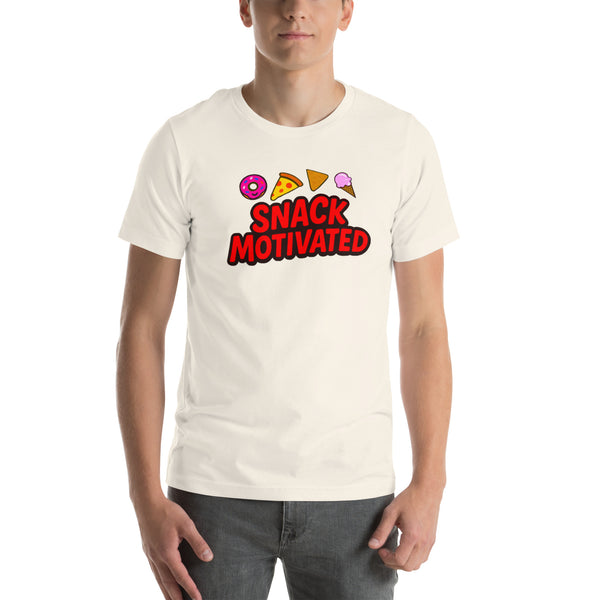 Snack Motivated Shirt - Funny Food Lover Tee - Snack Lover Gift - Foodie Graphic Tee