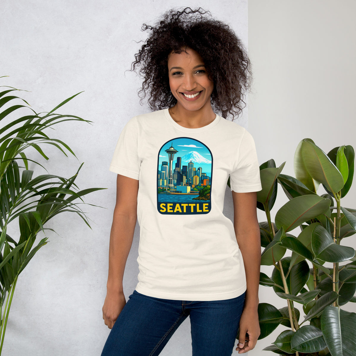 Seattle Skyline T-Shirt - Pacific Northwest Space Needle Tee Gift