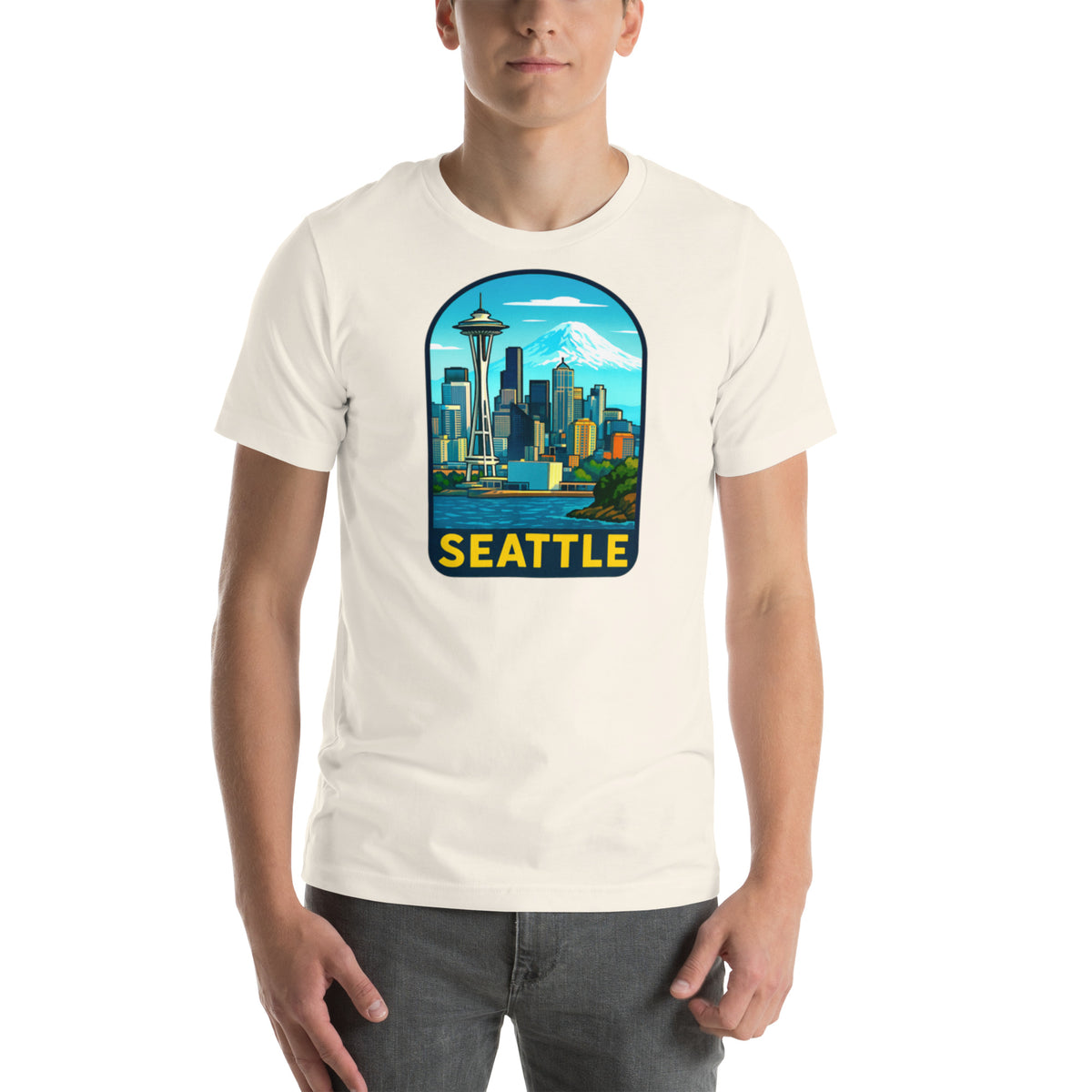Seattle Skyline T-Shirt - Pacific Northwest Space Needle Tee Gift