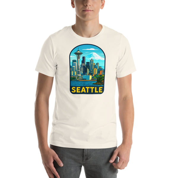 Seattle Skyline T-Shirt - Pacific Northwest Space Needle Tee Gift