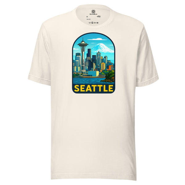 Seattle Skyline T-Shirt - Pacific Northwest Space Needle Tee Gift
