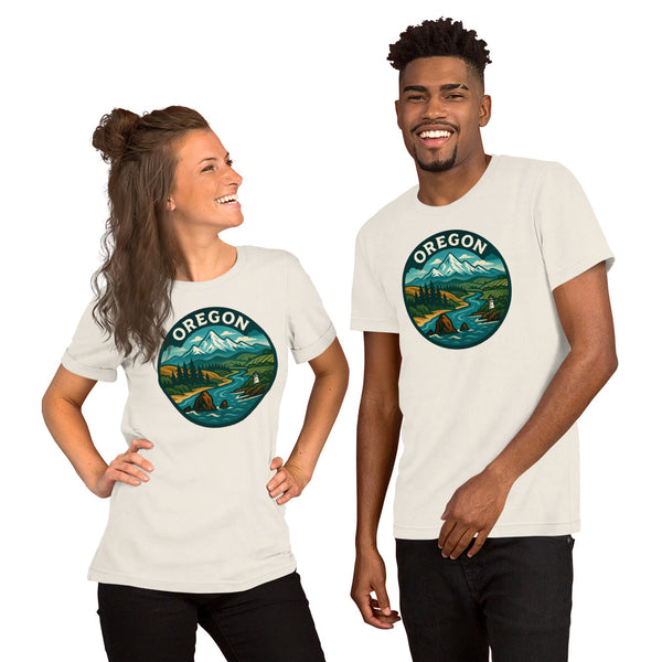 Oregon T-Shirt - Pacific Northwest Landscape Graphic Tee - Oregon Gift