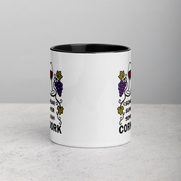 Wine Lover Mug, Funny Cork Dork Sommelier Ceramic Coffee Cup