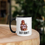 Grumpy Lady Bigfoot Ceramic Mug – Funny Sasquatch Coffee Cup for Coffee Lovers - Cryptid Gift