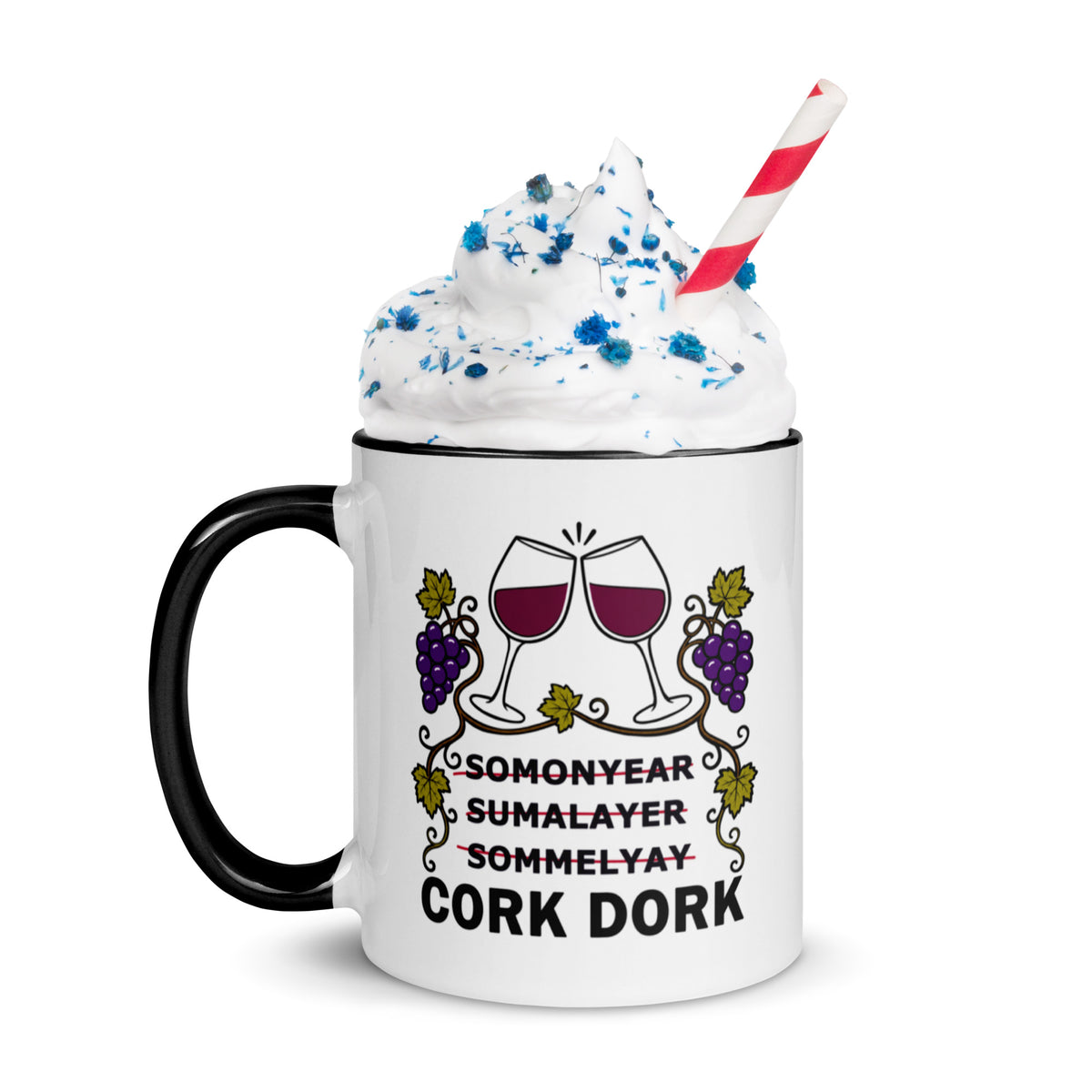 Wine Lover Mug, Funny Cork Dork Sommelier Ceramic Coffee Cup