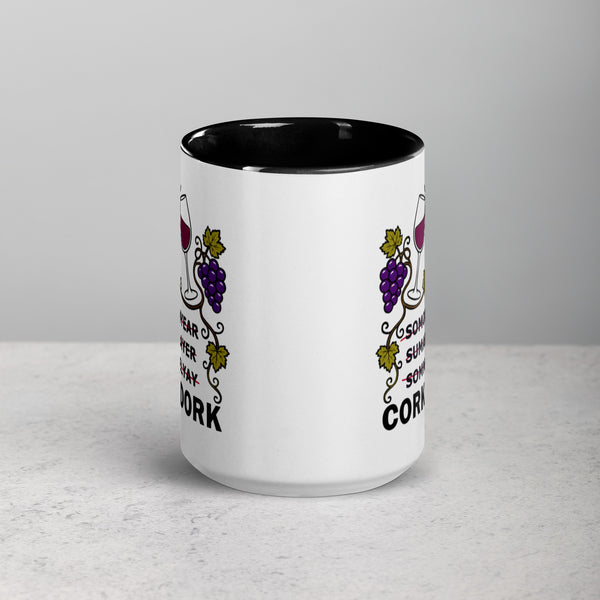 Wine Lover Mug, Funny Cork Dork Sommelier Ceramic Coffee Cup