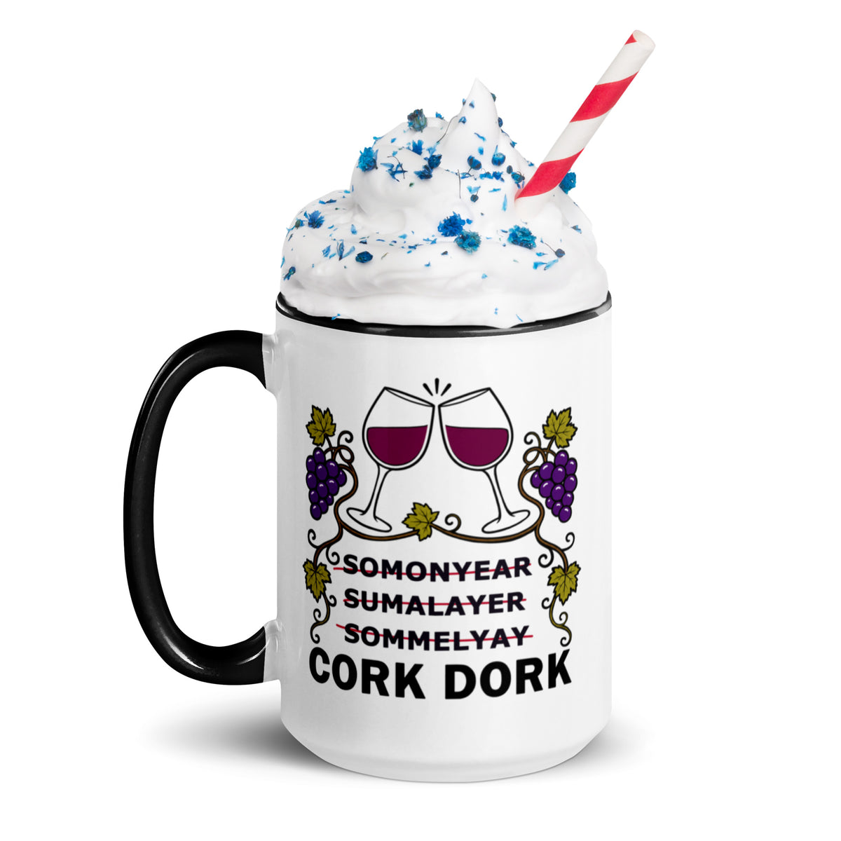 Wine Lover Mug, Funny Cork Dork Sommelier Ceramic Coffee Cup