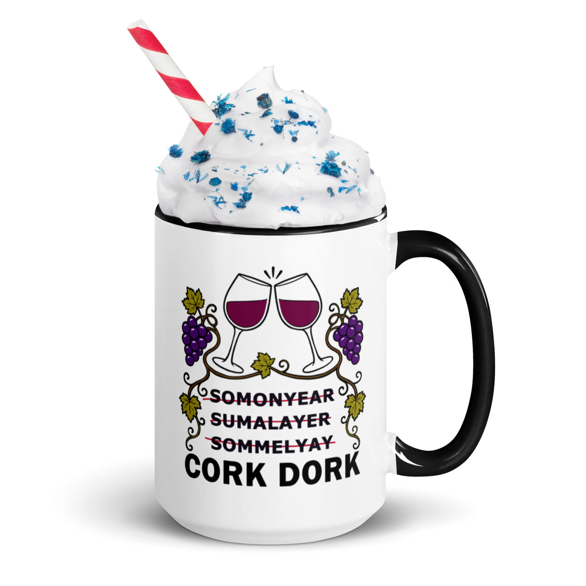 Wine Lover Mug, Funny Cork Dork Sommelier Ceramic Coffee Cup