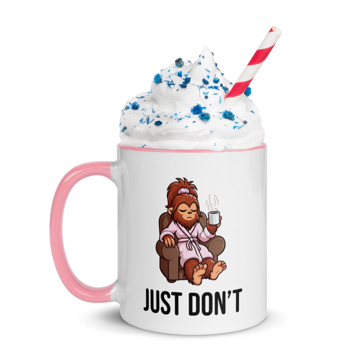 Grumpy Lady Bigfoot Ceramic Mug – Funny Sasquatch Coffee Cup for Coffee Lovers - Cryptid Gift