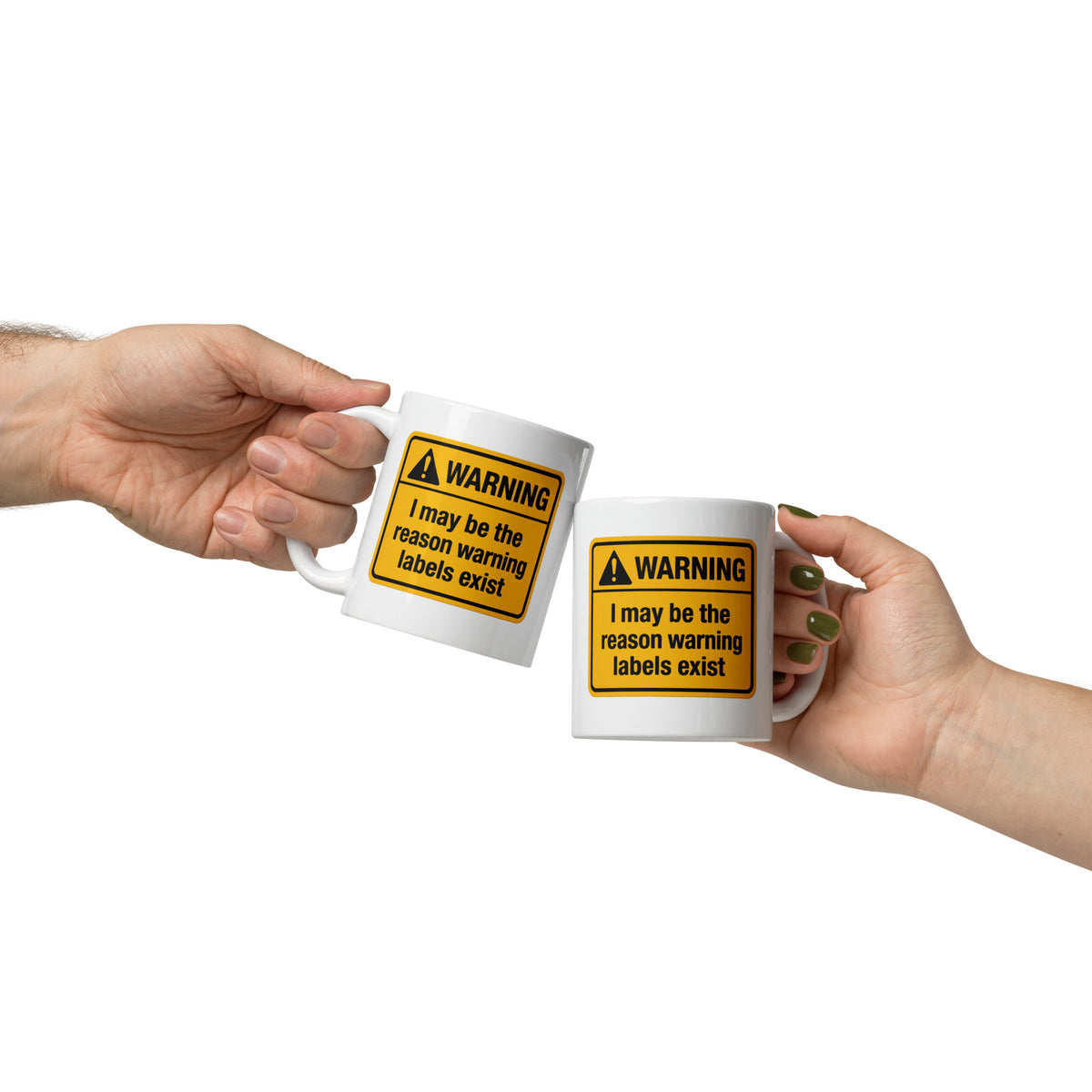 Warning Label Coffee Mug Funny - Sarcastic Gift for Him Her - Novelty Humor Mug Gag Gift