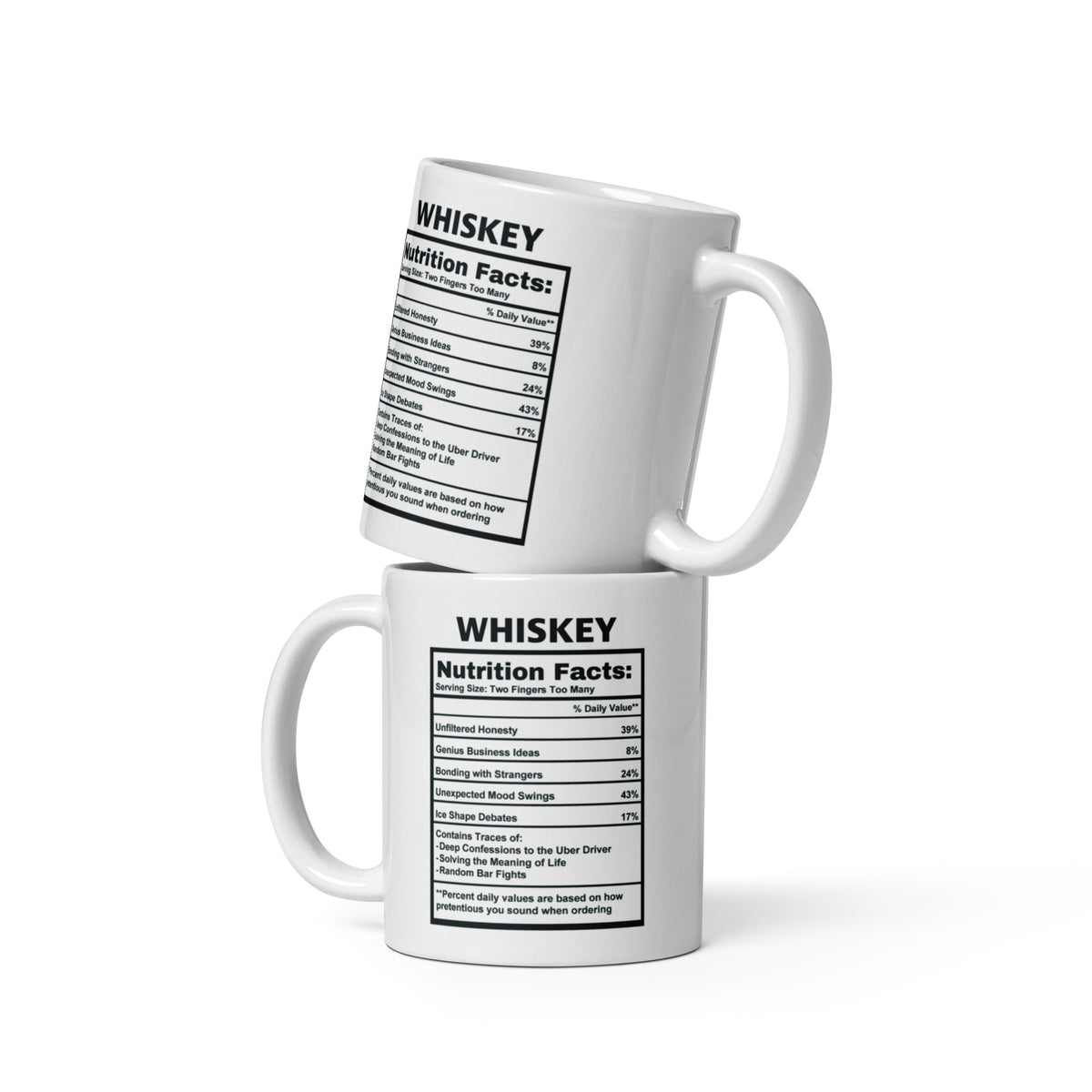 Whiskey Lover Mug Funny - Gift for Dad Men Husband - Sarcastic Whiskey Coffee Mug Bourbon Gift