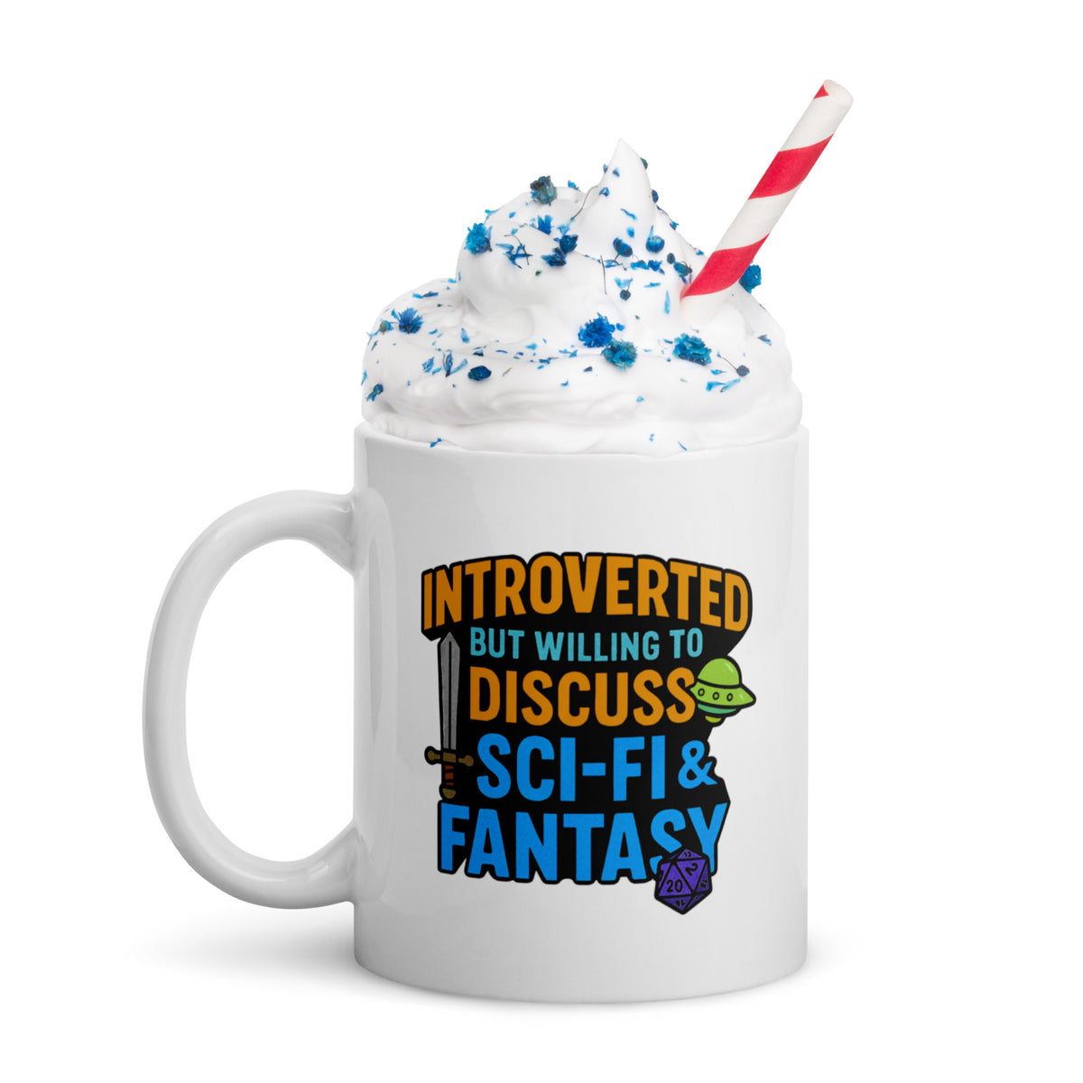 Funny D&D Gamer Mug - Dungeons Dragons Gift for Men Women - Fantasy Coffee Cup