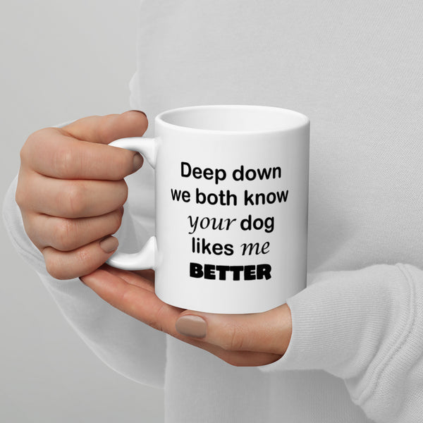 Funny Dog Mug Gift for Dog Lovers - Dog Mom Dog Dad Coffee Mug - Pet Owner Gift