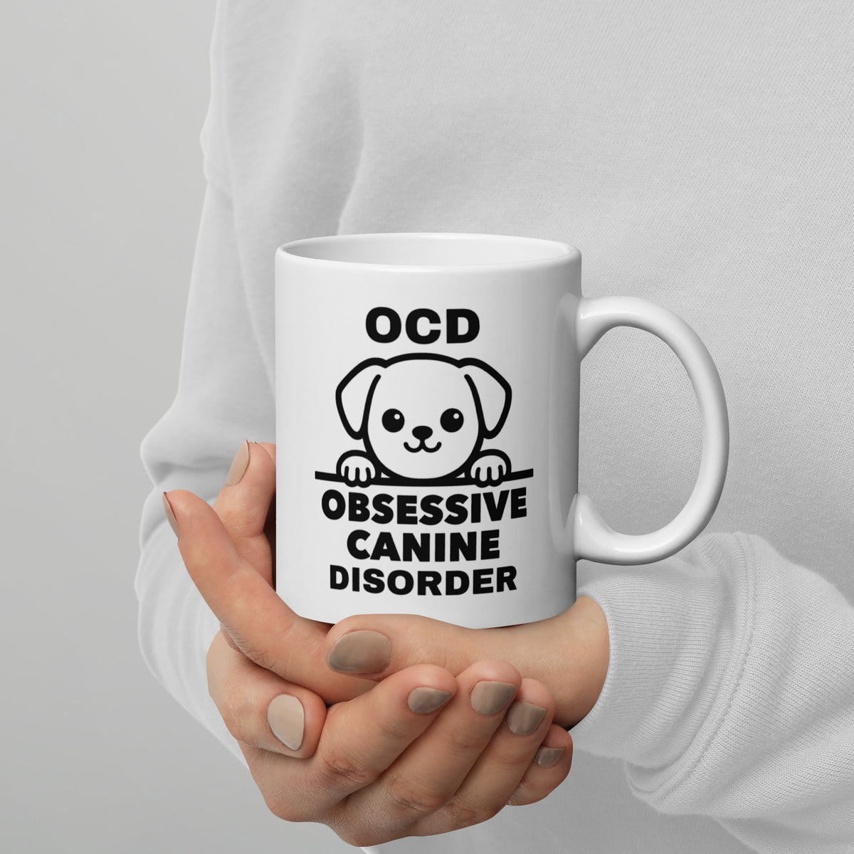 Dog Mug - OCD Obsessive Canine Disorder - Funny Dog Lover Gift for Dog Mom Dad - Sarcastic Pet Owner Coffee Mug