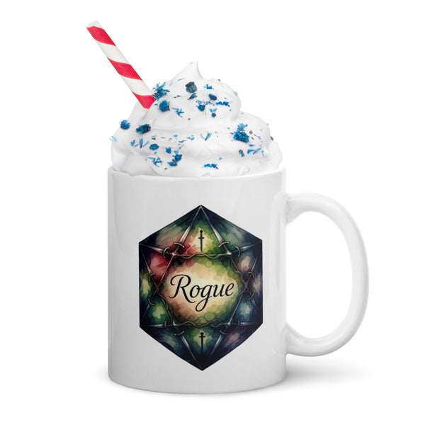 Rogue Class DND Coffee Mug - Dungeons and Dragons Gift - Tabletop Gaming Mug - RPG Gift - Fantasy Class Cup