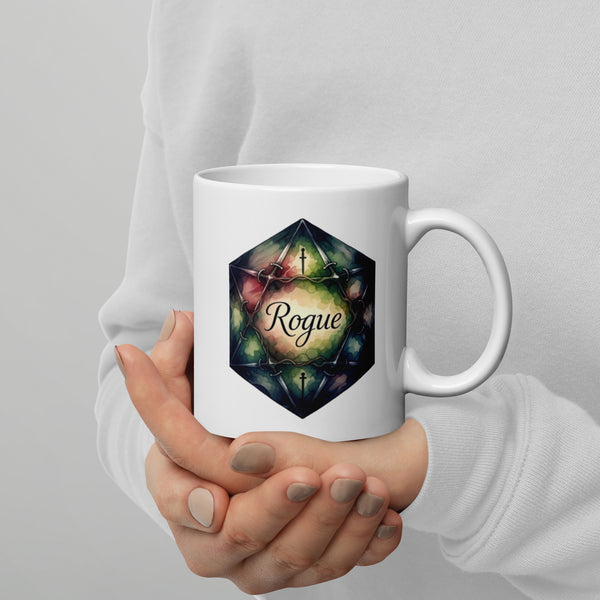Rogue Class DND Coffee Mug - Dungeons and Dragons Gift - Tabletop Gaming Mug - RPG Gift - Fantasy Class Cup