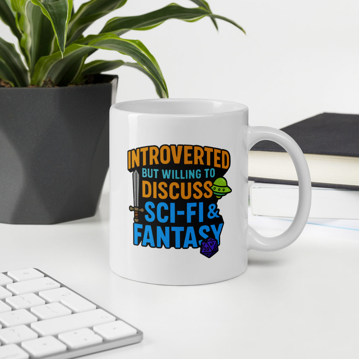 Funny D&D Gamer Mug - Dungeons Dragons Gift for Men Women - Fantasy Coffee Cup
