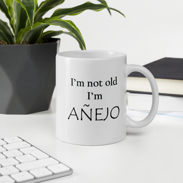 Añejo Tequila Birthday Mug - Aging Humor Coffee Cup - 40th 50th 60th Birthday