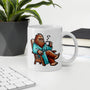 Grumpy Bigfoot Mug - Sasquatch Coffee Cup - Funny Cryptid Gift for Campers - Outdoor Camping Humor