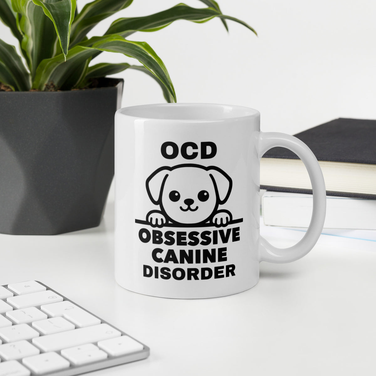Dog Mug - OCD Obsessive Canine Disorder - Funny Dog Lover Gift for Dog Mom Dad - Sarcastic Pet Owner Coffee Mug