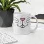 Funny Coffee Mug - Bunny Face Ceramic Mug - Cute Animal Mug - Novelty Gift - Rabbit Lover Gift