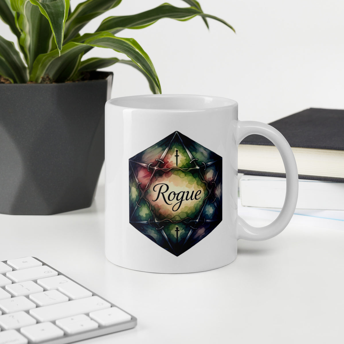 Rogue Class DND Coffee Mug - Dungeons and Dragons Gift - Tabletop Gaming Mug - RPG Gift - Fantasy Class Cup