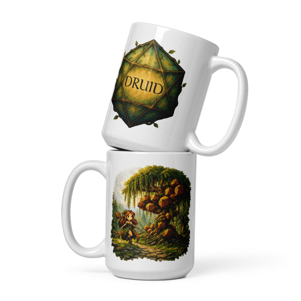 Druid Class DND Coffee Mug - Dungeons and Dragons Gift - Tabletop Gaming Mug - RPG Gift - Fantasy Class Mug