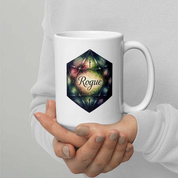 Rogue Class DND Coffee Mug - Dungeons and Dragons Gift - Tabletop Gaming Mug - RPG Gift - Fantasy Class Cup