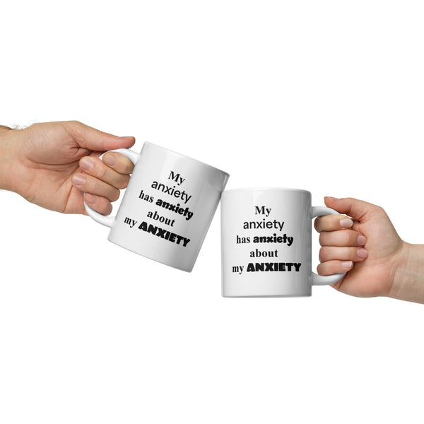 Anxiety Mug Funny - Mental Health Coffee Mug Gift - Overthinker Anxious Gift For Her Him