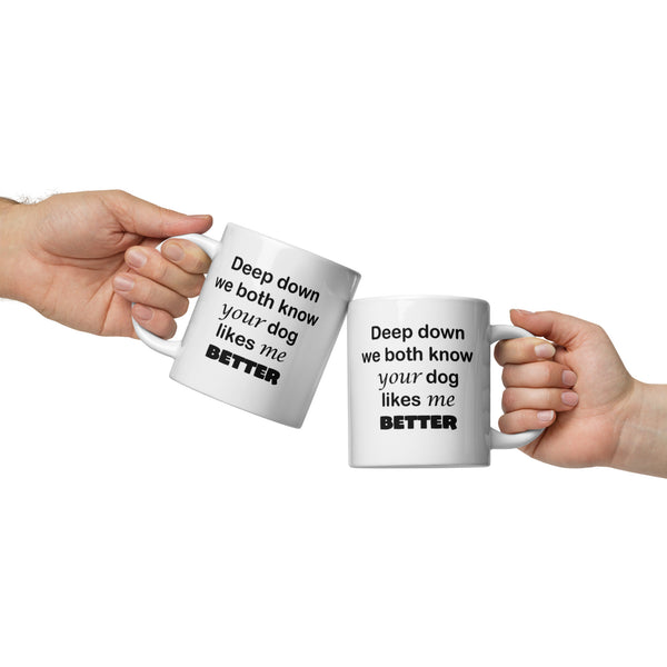 Funny Dog Mug Gift for Dog Lovers - Dog Mom Dog Dad Coffee Mug - Pet Owner Gift