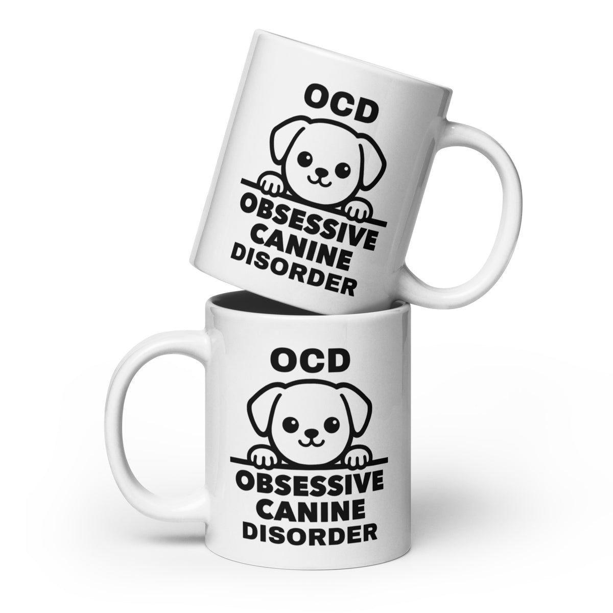 Dog Mug - OCD Obsessive Canine Disorder - Funny Dog Lover Gift for Dog Mom Dad - Sarcastic Pet Owner Coffee Mug