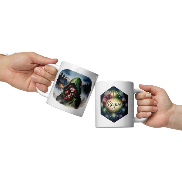 Rogue Class DND Coffee Mug - Dungeons and Dragons Gift - Tabletop Gaming Mug - RPG Gift - Fantasy Class Cup