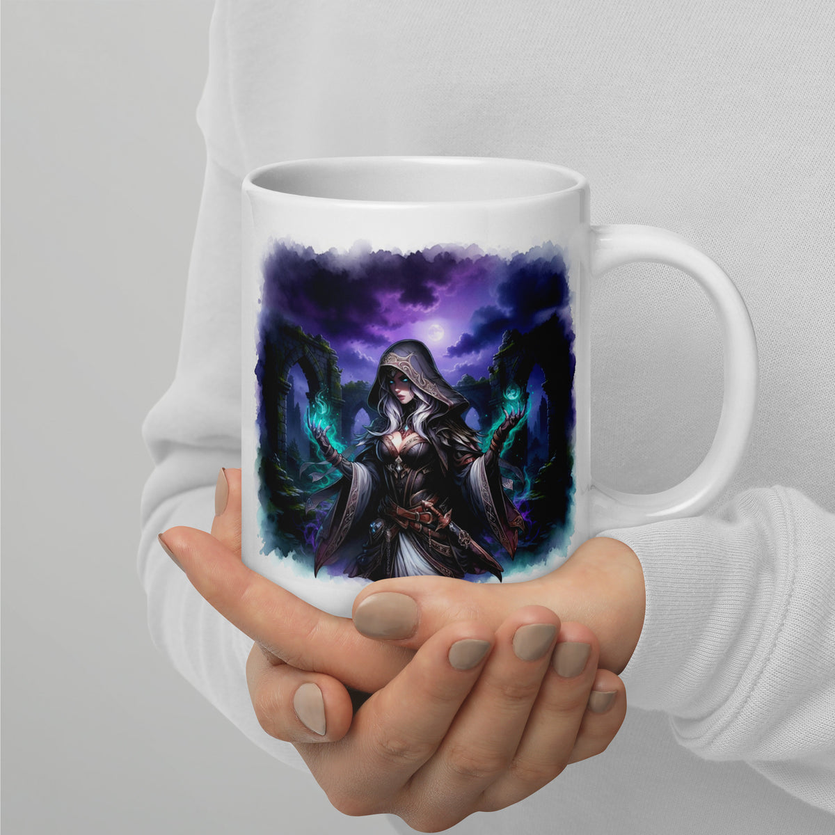 Warlock DND Mug - Dungeons and Dragons Gift - Warlock Class Coffee Mug - Tabletop Gaming Gift - RPG Fantasy Mug