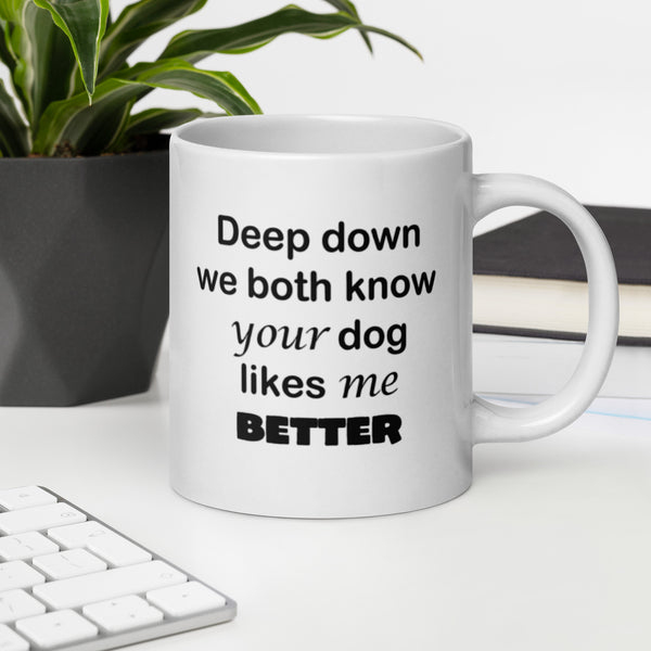 Funny Dog Mug Gift for Dog Lovers - Dog Mom Dog Dad Coffee Mug - Pet Owner Gift