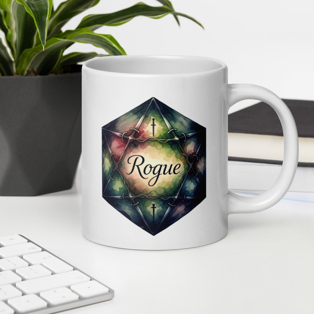 Rogue Class DND Coffee Mug - Dungeons and Dragons Gift - Tabletop Gaming Mug - RPG Gift - Fantasy Class Cup