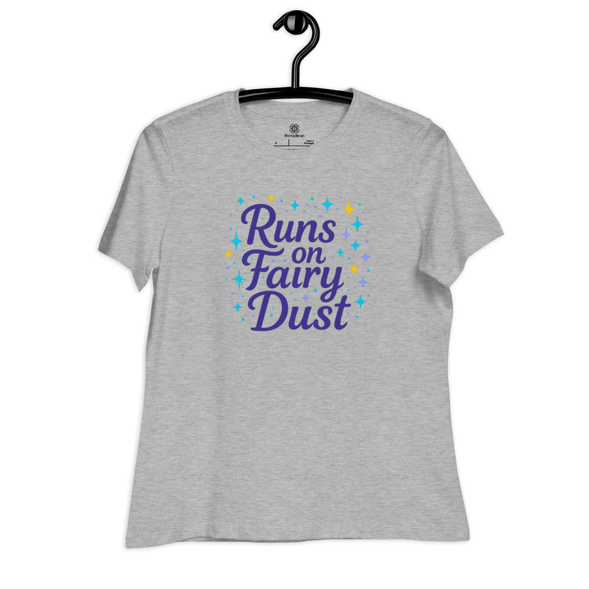 Fairy Shirt Women - Runs on Fairy Dust Shirt - Magical Gift for Her - Graphic Tee - Fae Aesthetic Shirt - Fantasy Lover Gift