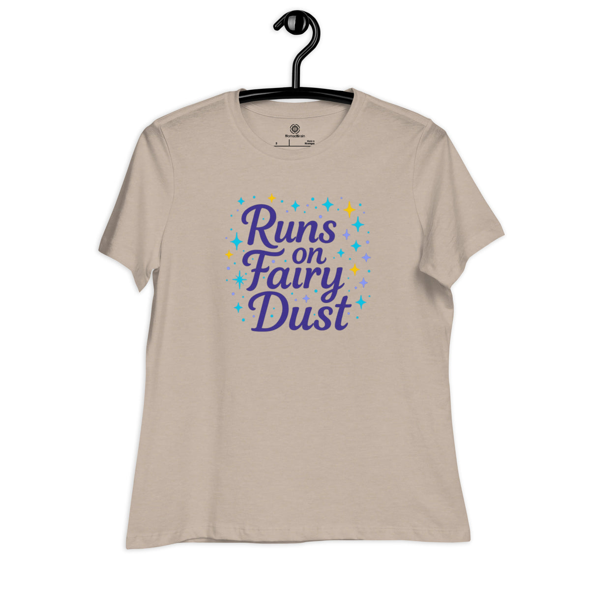 Fairy Shirt Women - Runs on Fairy Dust Shirt - Magical Gift for Her - Graphic Tee - Fae Aesthetic Shirt - Fantasy Lover Gift