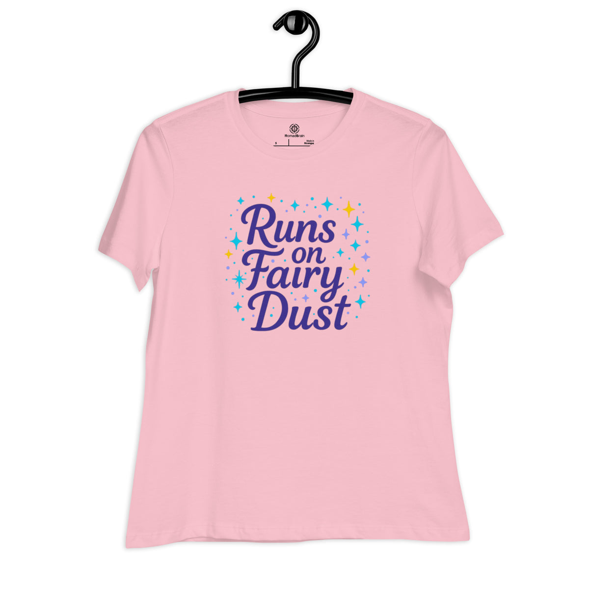 Fairy Shirt Women - Runs on Fairy Dust Shirt - Magical Gift for Her - Graphic Tee - Fae Aesthetic Shirt - Fantasy Lover Gift