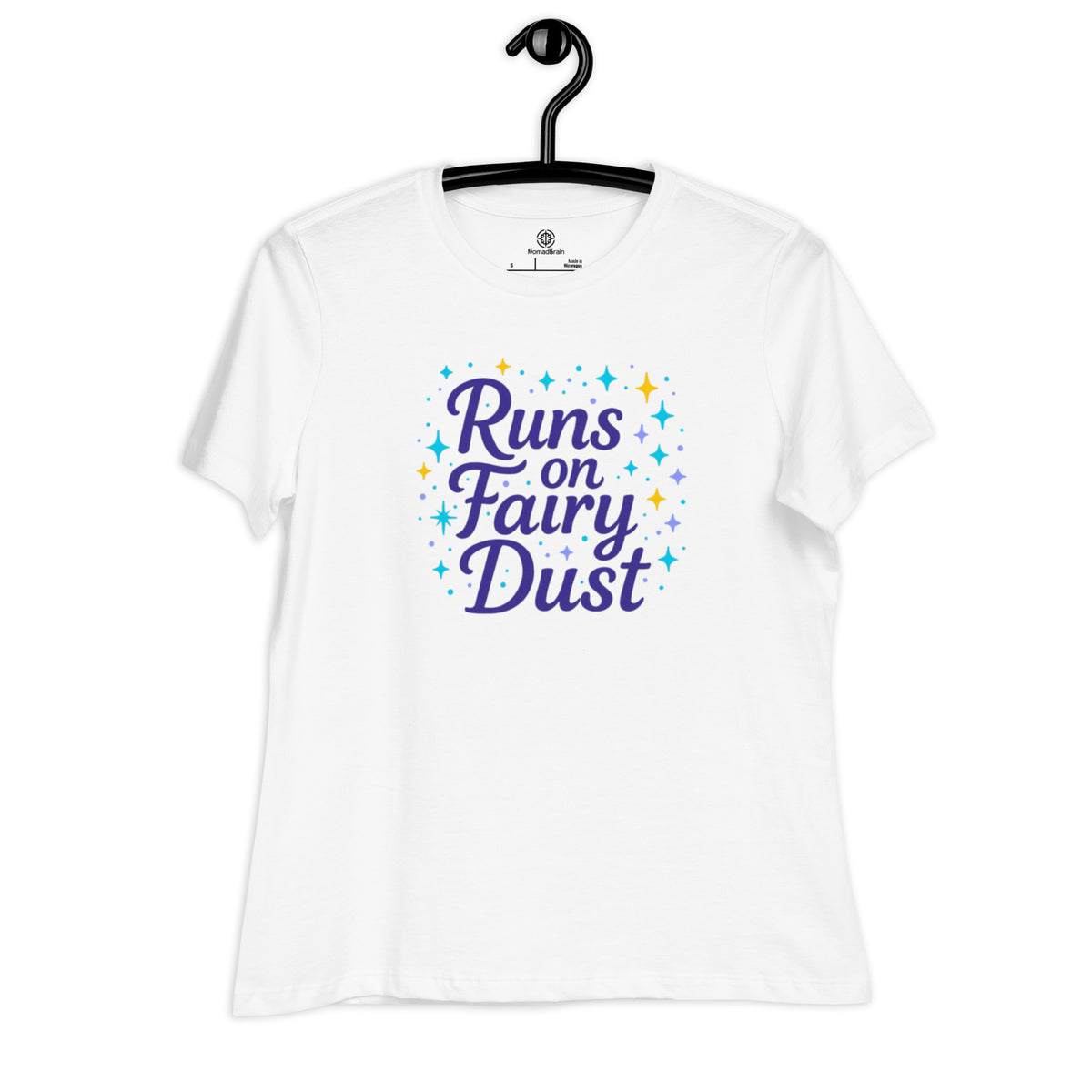 Fairy Shirt Women - Runs on Fairy Dust Shirt - Magical Gift for Her - Graphic Tee - Fae Aesthetic Shirt - Fantasy Lover Gift